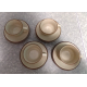 CRATE & BARREL 8 PC. CUP AND SAUCER SET in the "DUNE" PATTERN