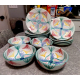 "1986" VIETRI ITALY 12PC. HANDMADE & PAINTED DINNERWARE in the "COLORE" PATTERN