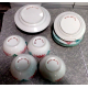 "1986" VIETRI ITALY 12PC. HANDMADE & PAINTED DINNERWARE in the "COLORE" PATTERN