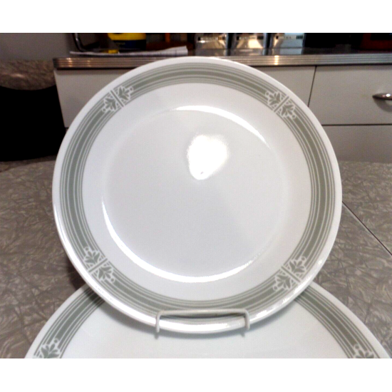 CORELLE "PRAIRIE GRAY" PATTERN 4 PC. 10 1/4" DINNER PLATE SET