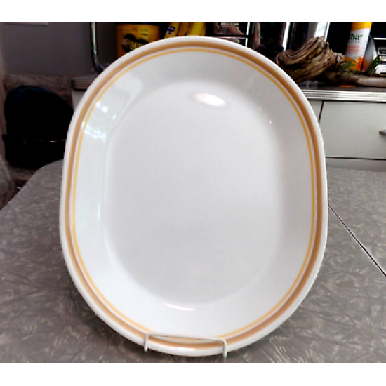 Corning Corelle VTG Chestnut Cinnamon 12.25" x 10" Oval Serving Platter