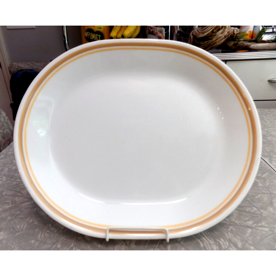 Corning Corelle VTG Chestnut Cinnamon 12.25" x 10" Oval Serving Platter