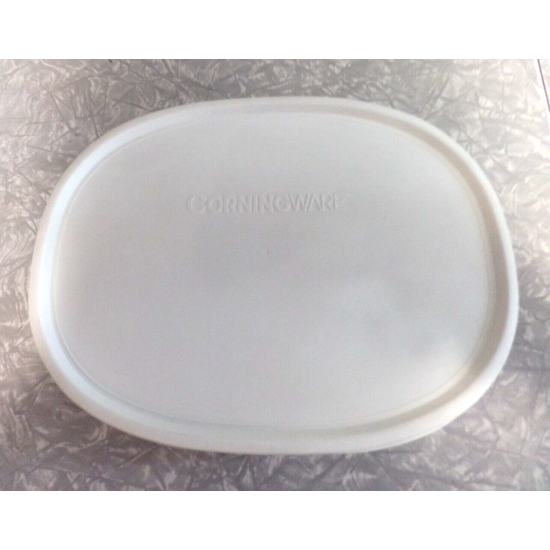 2 Pc. Corning 1.8L French White F-6-B Casserole Dish with Plastic Storage Lid