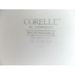 CORELLE 4 PC. SALAD/BREAD & BUTTER PLATE SET in the DISCONTINUED "OPTIC" PATTERN