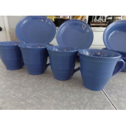 DANSK 16 PC. DINNERWARE SET in the "CRAFT COLORS" BLUEBERRY PATTERN