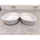 2 PC. CORNING F-15-B FRENCH WHITE 15 OZ. CASSEROLE SET