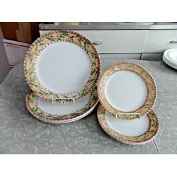 CORELLE 9 PC. DINNERWARE SET in the "SPICEBERRY" PATTERN