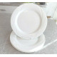 (1) CORNING PYROCERAM DINNER PLATE in the BEAUTIFUL ALL WHITE "LUZANNE" PATTERN