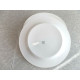 (1) CORNING PYROCERAM DINNER PLATE in the BEAUTIFUL ALL WHITE "LUZANNE" PATTERN