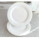 (1) CORNING PYROCERAM DINNER PLATE in the BEAUTIFUL ALL WHITE "LUZANNE" PATTERN