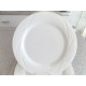 (1) CORNING PYROCERAM DINNER PLATE in the BEAUTIFUL ALL WHITE "LUZANNE" PATTERN