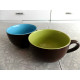 (2) X-LARGE 16 OZ. "CIRCLE M"  LOGO COLORED COFFEE/TEA CUPS