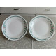 (2) PC. CORELLE DESSERT PLATE SET in the "ROSEMARIE" FLOWER PATTERN