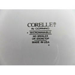 (2) PC. CORELLE DESSERT PLATE SET in the "ROSEMARIE" FLOWER PATTERN