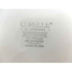 CORELLE (4) PC. BREAD & BUTTER PLATE SET in the "ENGLISH BREAKFAST" PATTERN