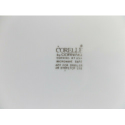 CORELLE 3 PC. DINNER PLATE SET in the SOLID WHITE "WINTER FROST" PATTERN