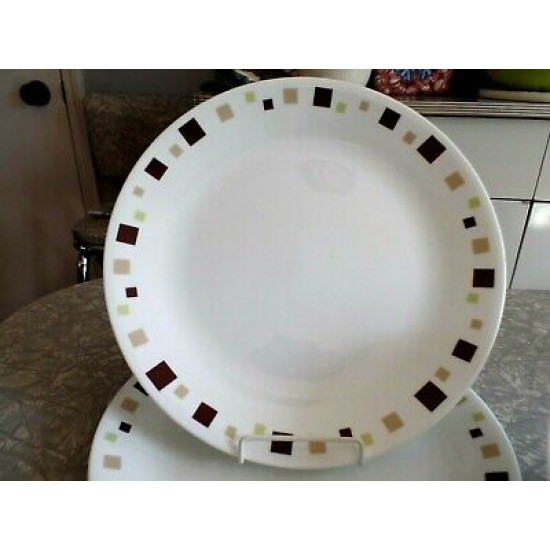 CORELLE EUC 10 1/2" DINNER PLATE in the "GEOMETRIC" PATTERN