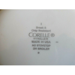 CORELLE EUC 10 1/2" DINNER PLATE in the "GEOMETRIC" PATTERN