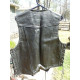 "FIRST" CLASSIC LEATHER GEAR MEN'S LG. MOTORCYCLE VEST ZIPPER FRONT&LACED SIDES