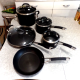 9 PC. CIRCULON PREMIER PROFESSIONAL HARD ANODIZED COOKWARE SET