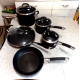 9 PC. CIRCULON PREMIER PROFESSIONAL HARD ANODIZED COOKWARE SET