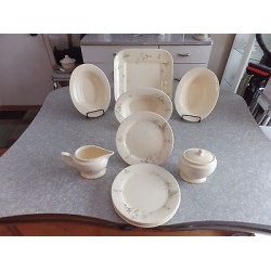 RARE (11)PC. DINNER SERVING SET in the "CLAIR & CLAIR FLORAL" by THOMAS O'BRIEN